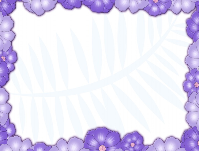 紫色花框背景素材