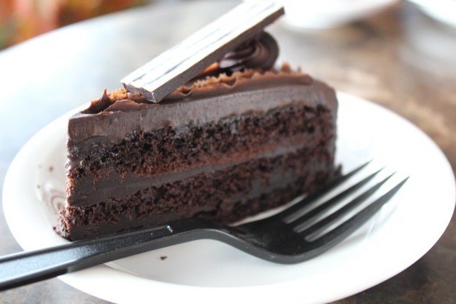 巧克力夹层蛋糕图片