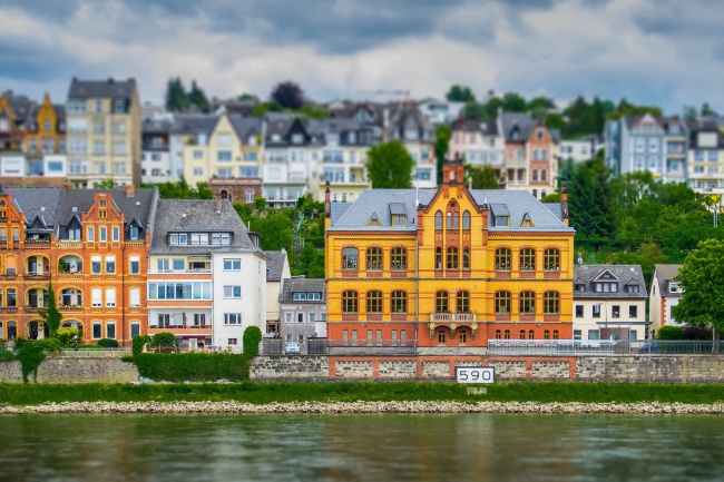 莱茵河河岸建筑图片