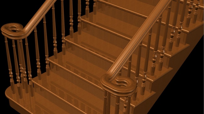 室内楼梯模型图片
