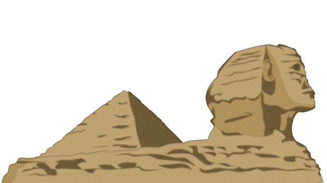 金字塔雕像卡通图片