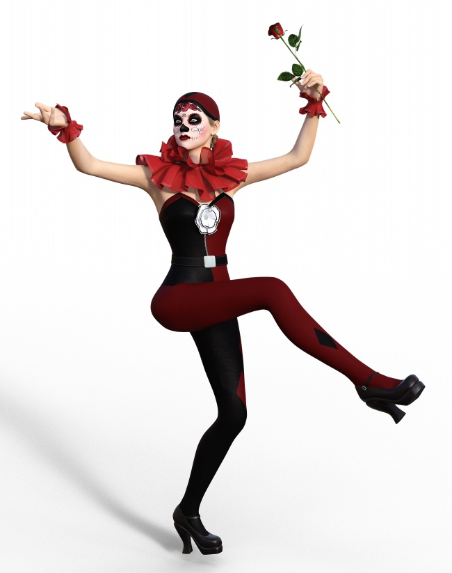 3D小丑模型跳舞图片