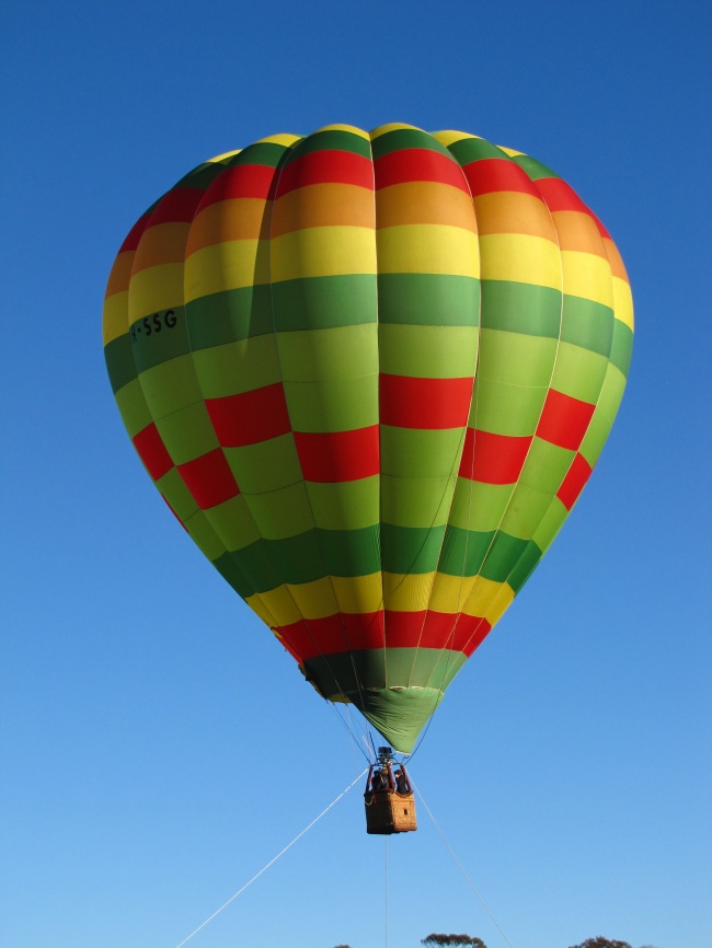 空中大型热气球图片
