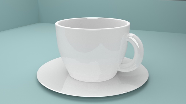 白色咖啡杯模型图片