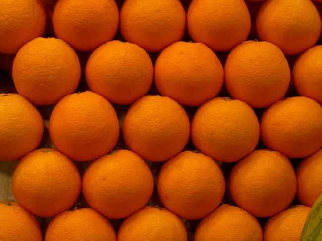 橙色柑橘丰收图片