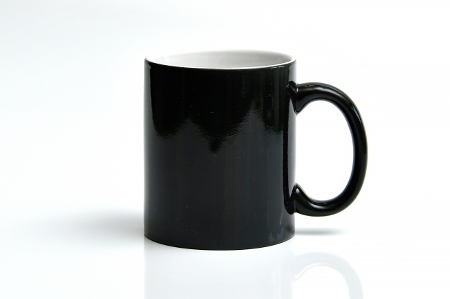 黑色陶瓷杯图片