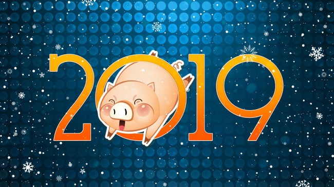 2019猪年壁纸背景图片
