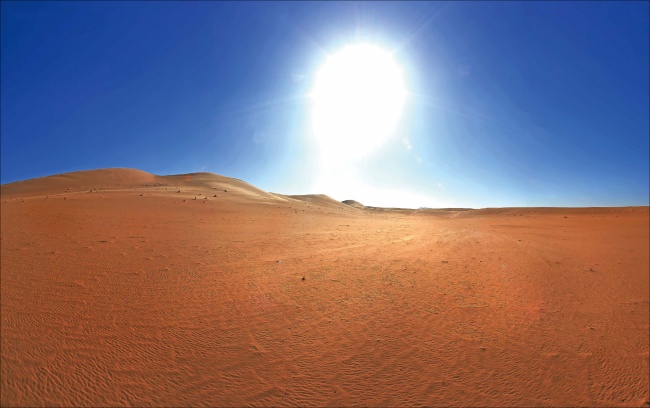 烈日下的沙漠图片