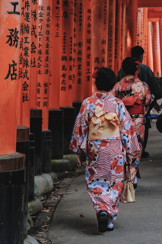 日本和服美女背影图片