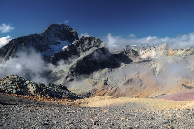 瑞士高山山脉图片