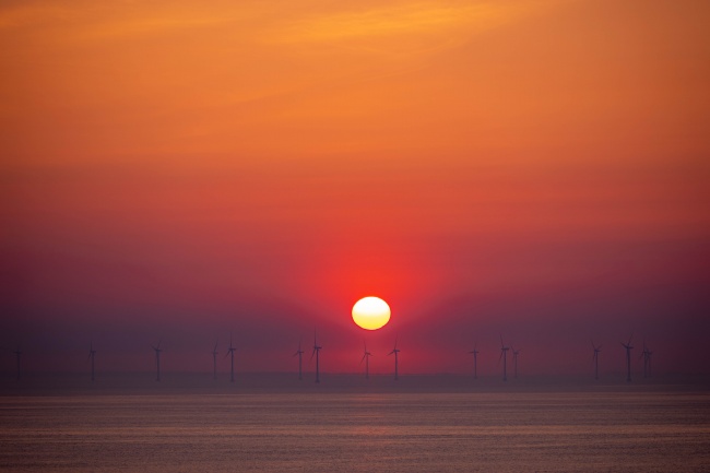 夕阳红风景图片