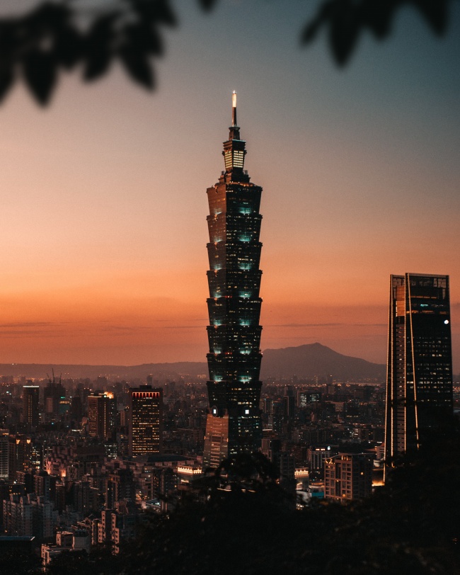 台北101摩天大楼建筑图片