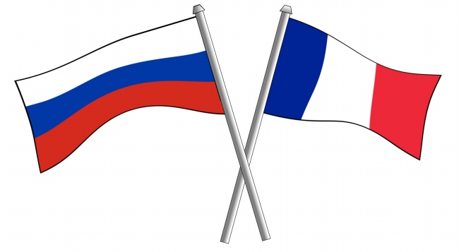 俄罗斯和法国国旗卡通图片
