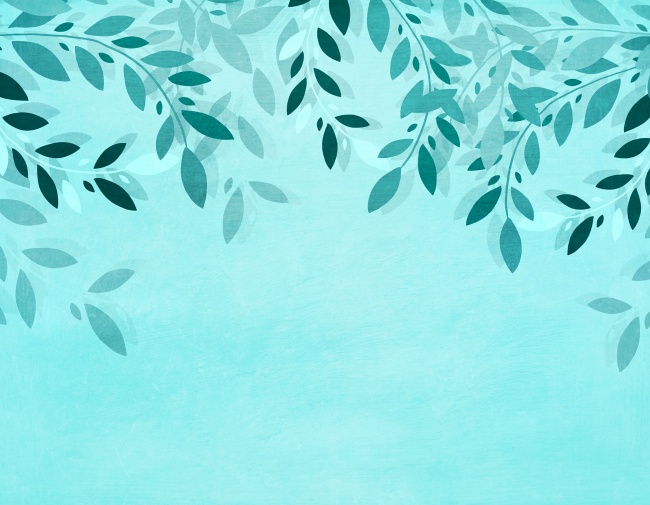 蓝色植物淡雅背景图片
