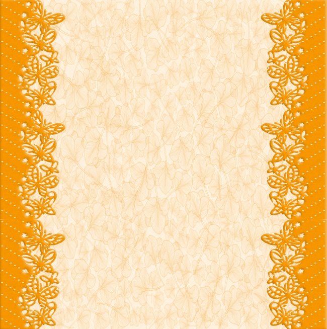 橙色蕾丝边底纹背景图片