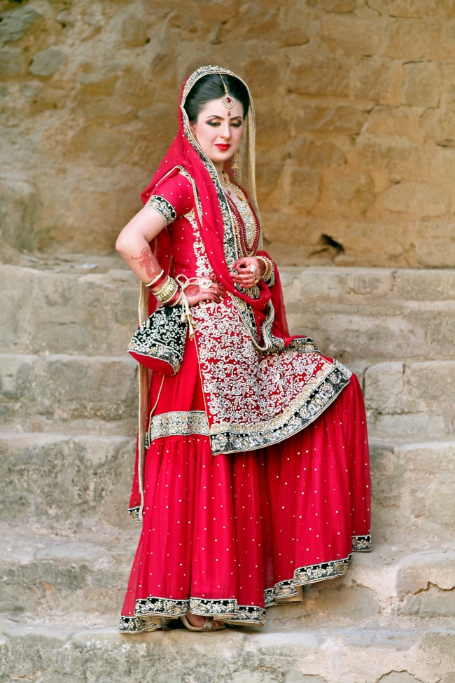 印度传统服饰美女图片