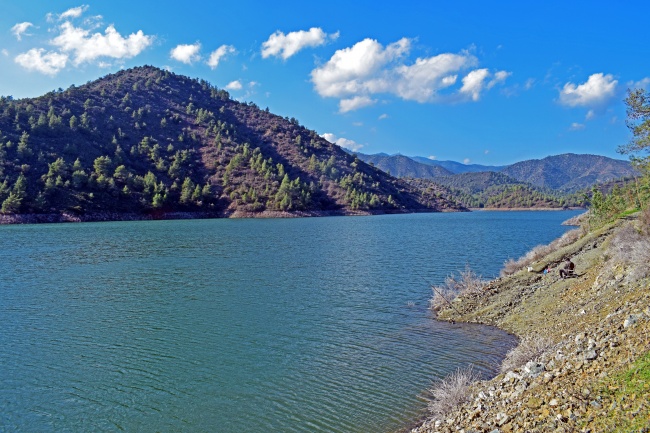 湖泊水库风景图片
