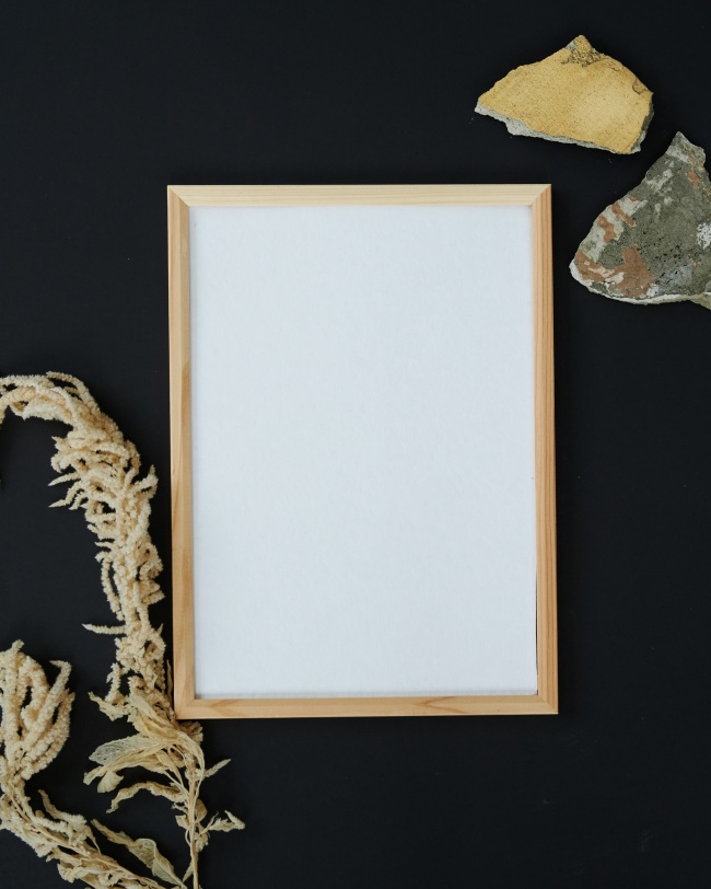空白木制相框图片