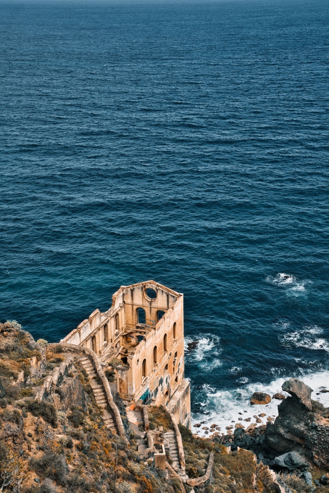 海岸大海古老建筑图片