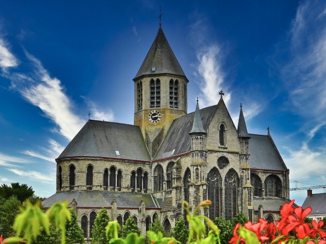 欧式基督教堂建筑图片