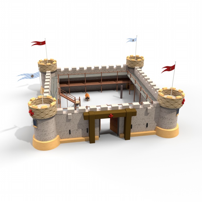 欧式城堡3D模型图片