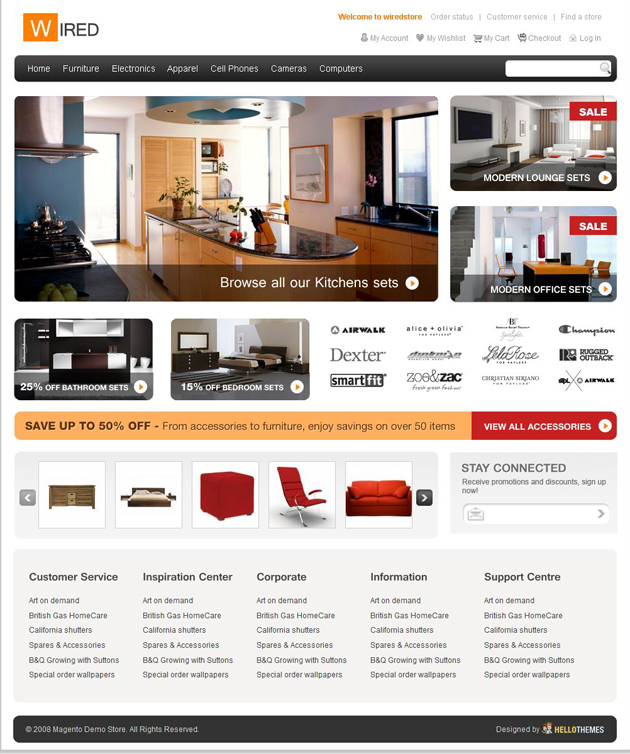 家居装饰网站设计PSD素材PSD素材下载