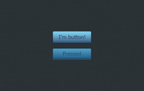蓝色质感按钮PSD分层下载