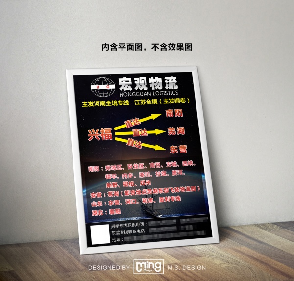 物流公司经营海报素材