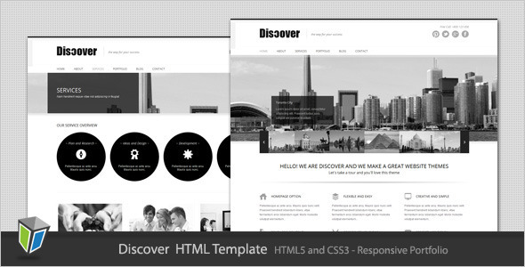 美丽的设计HTML5模板（设计模板华丽）