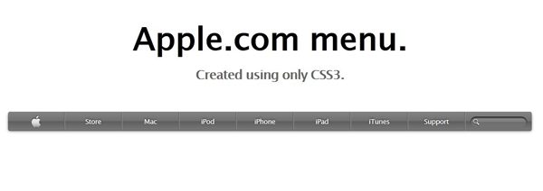 纯CSS3模仿苹果官网导航免费下载