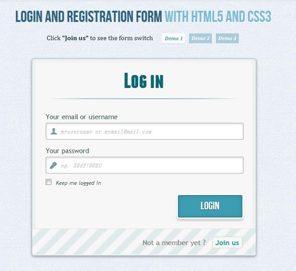 HTML5+CSS3实现注册登录窗体（html5用户登录界面代码）
