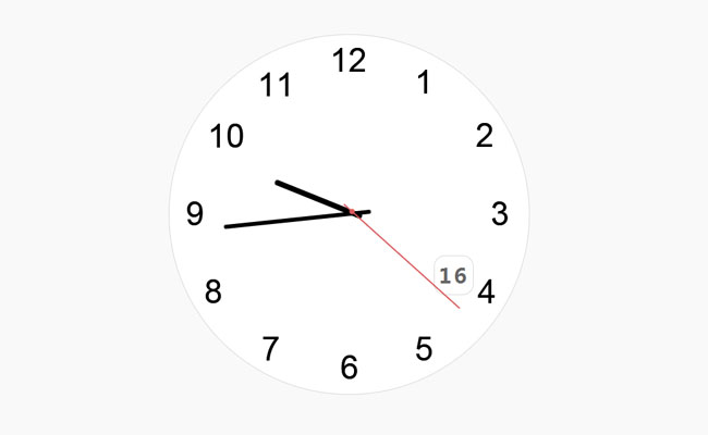 jQuery带日期的指针时钟特效（jquery时间显示）