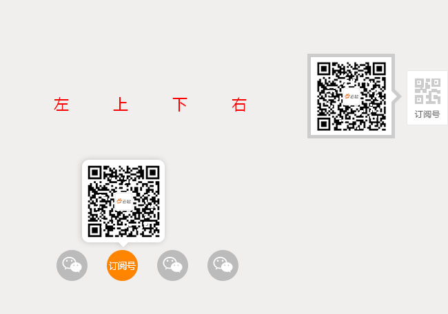 div+css多方向鼠标悬停弹出代码 脚本代码
