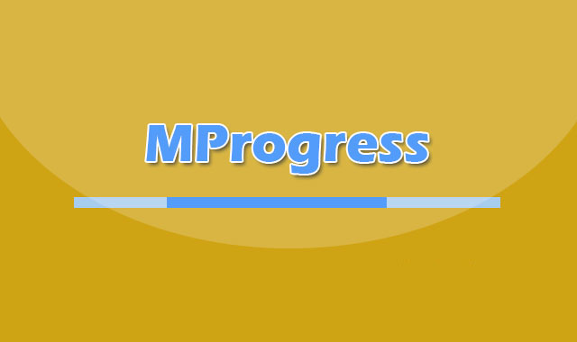 网页加载进度条插件MProgress.js（实现页面加载进度条）