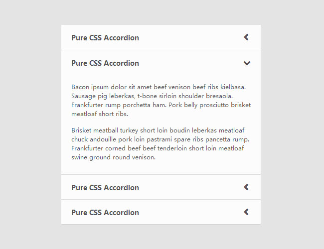 纯CSS3滑动手风琴菜单代码（html手风琴菜单）