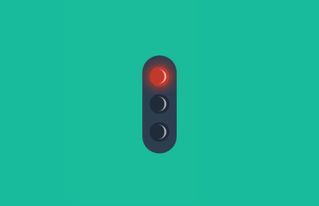 交通红绿灯CSS3动画特效（红绿灯动画图）
