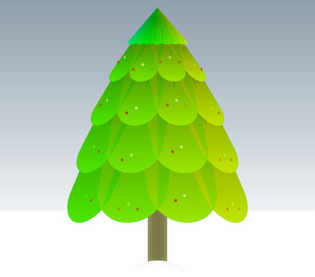 发光闪烁圣诞树CSS3特效（闪烁的圣诞树）