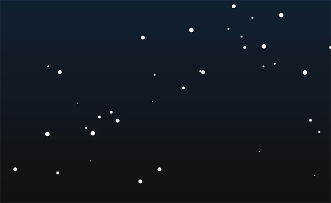 CSS3雪花粒子下雪动画特效